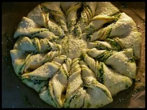 Brotstern vor dem Backen