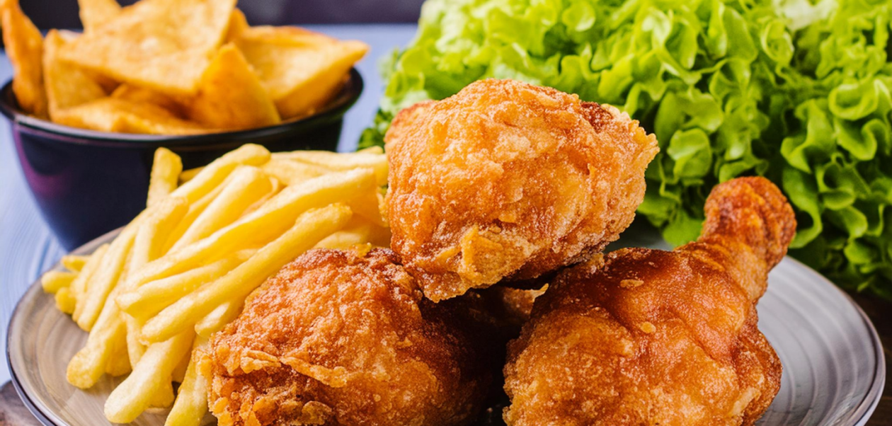 KFC-Style Hähnchenteile frittiert
