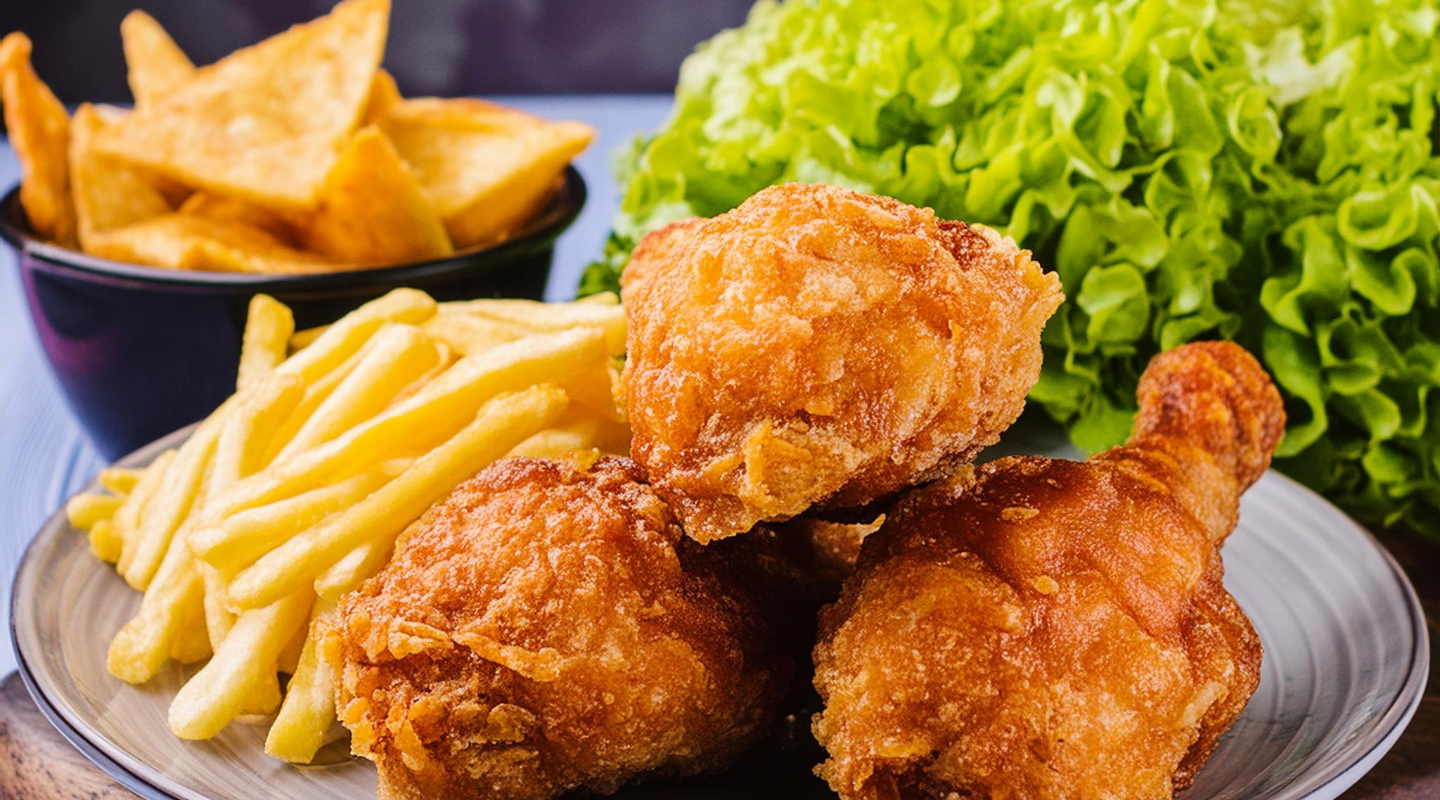 KFC-Style Hähnchenteile frittiert