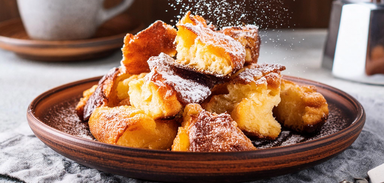 Kaiserschmarrn mit Puderzucker bestreut