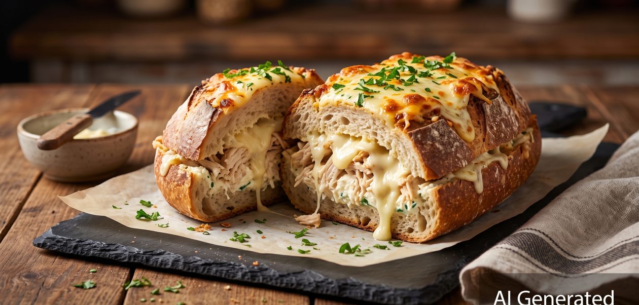 Cheesy Chicken Bread Rezept